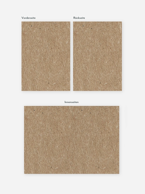 Danksagung zur Goldenen Hochzeit Formatvorlage Kraftpapier