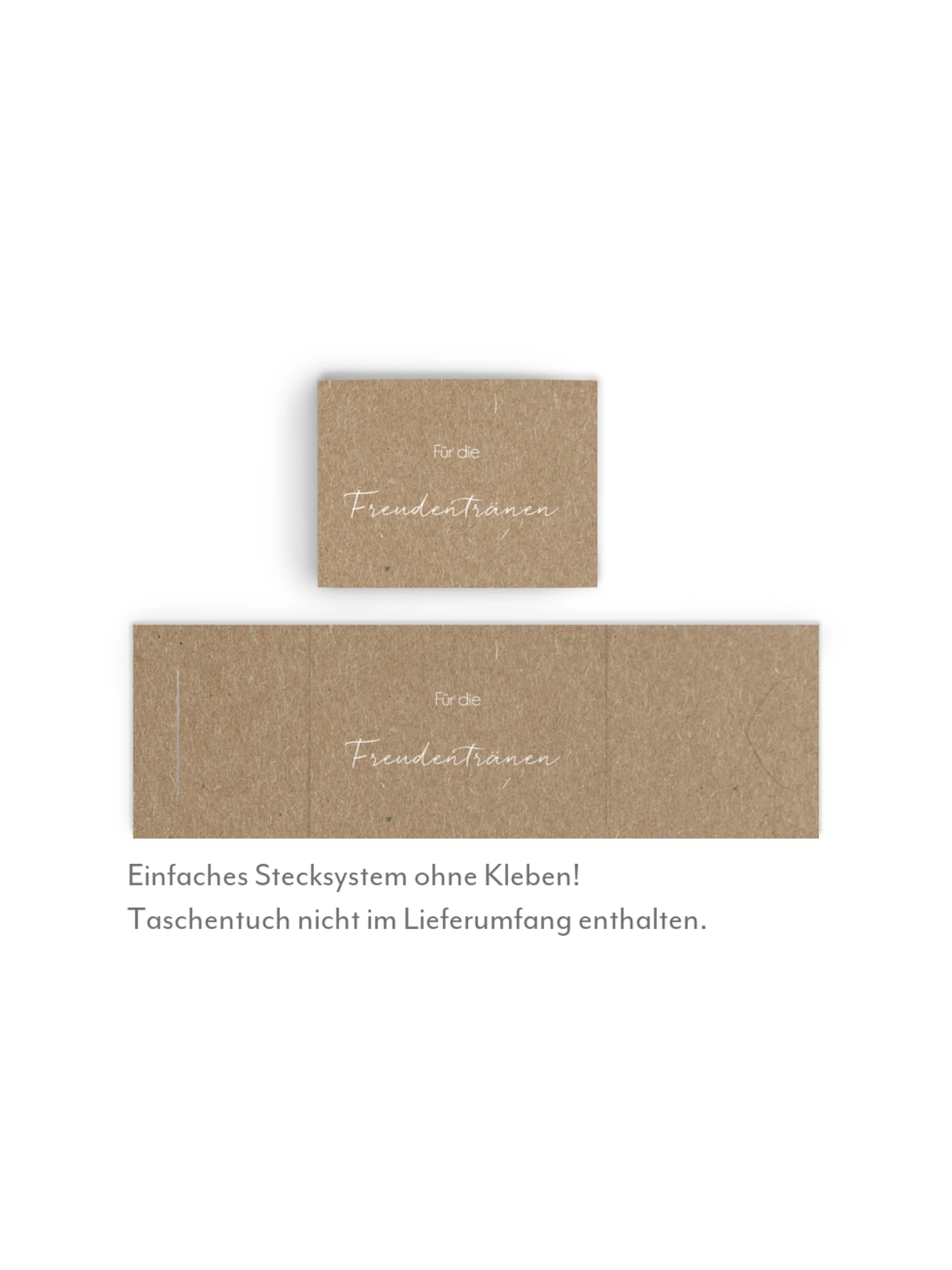 Freudentränen-Taschentücher Formatvorlage Kraftpapier