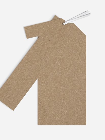 Dankeskarte Hochzeit Formatvorlage Kraftpapier