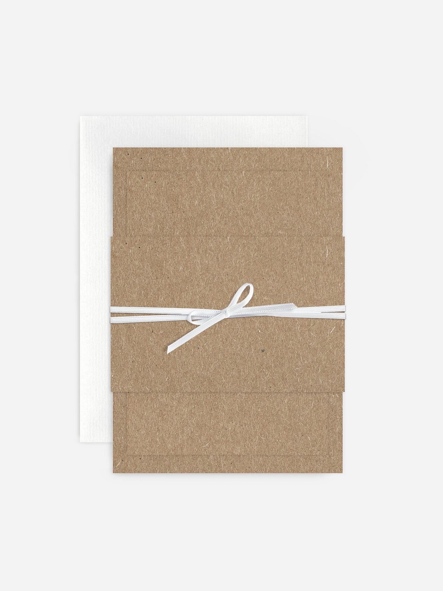 Hochzeitseinladung Formatvorlage Kraftpapier