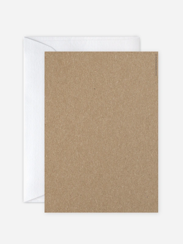 Hochzeitseinladung Formatvorlage Kraftpapier
