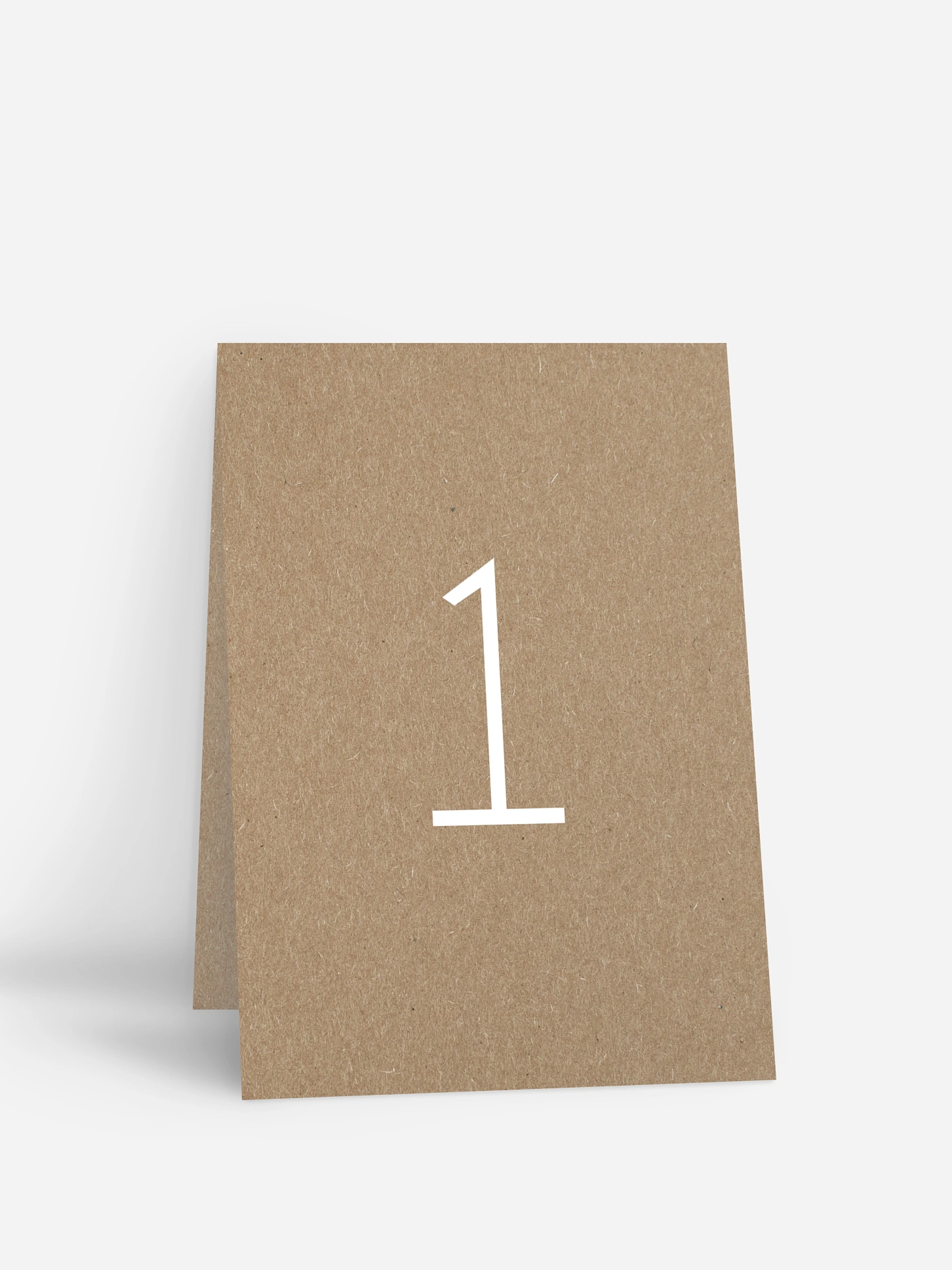 Tischnummer Formatvorlage Kraftpapier