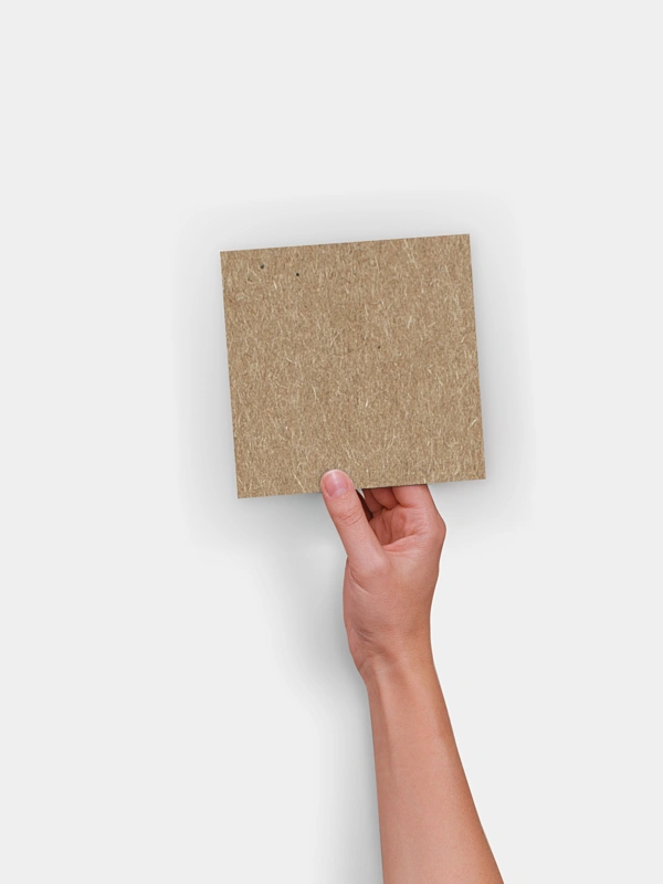 Save-the-Date Karte Formatvorlage Kraftpapier