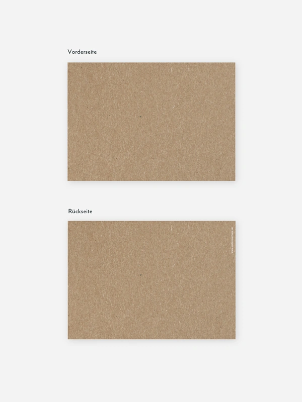 Save-the-Date Karte Formatvorlage Kraftpapier