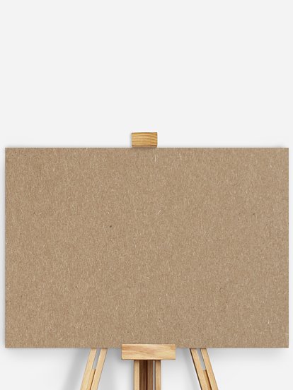 Willkommensschild Formatvorlage Kraftpapier