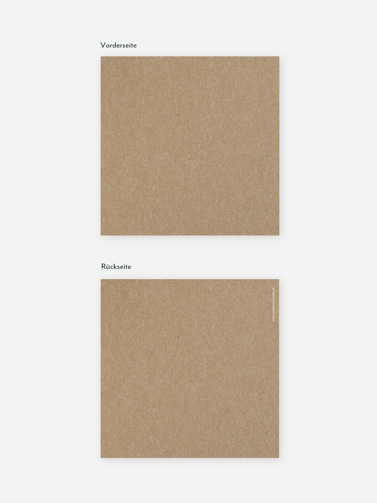 Hochzeit Mini-Einladungskarte Formatvorlage Kraftpapier