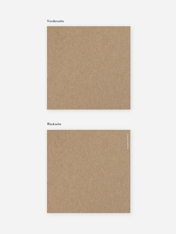 Hochzeit Mini-Einladungskarte Formatvorlage Kraftpapier
