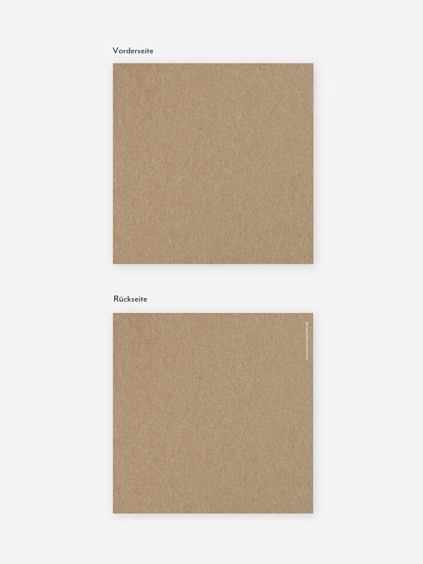 Hochzeit Mini-Einladungskarte Formatvorlage Kraftpapier