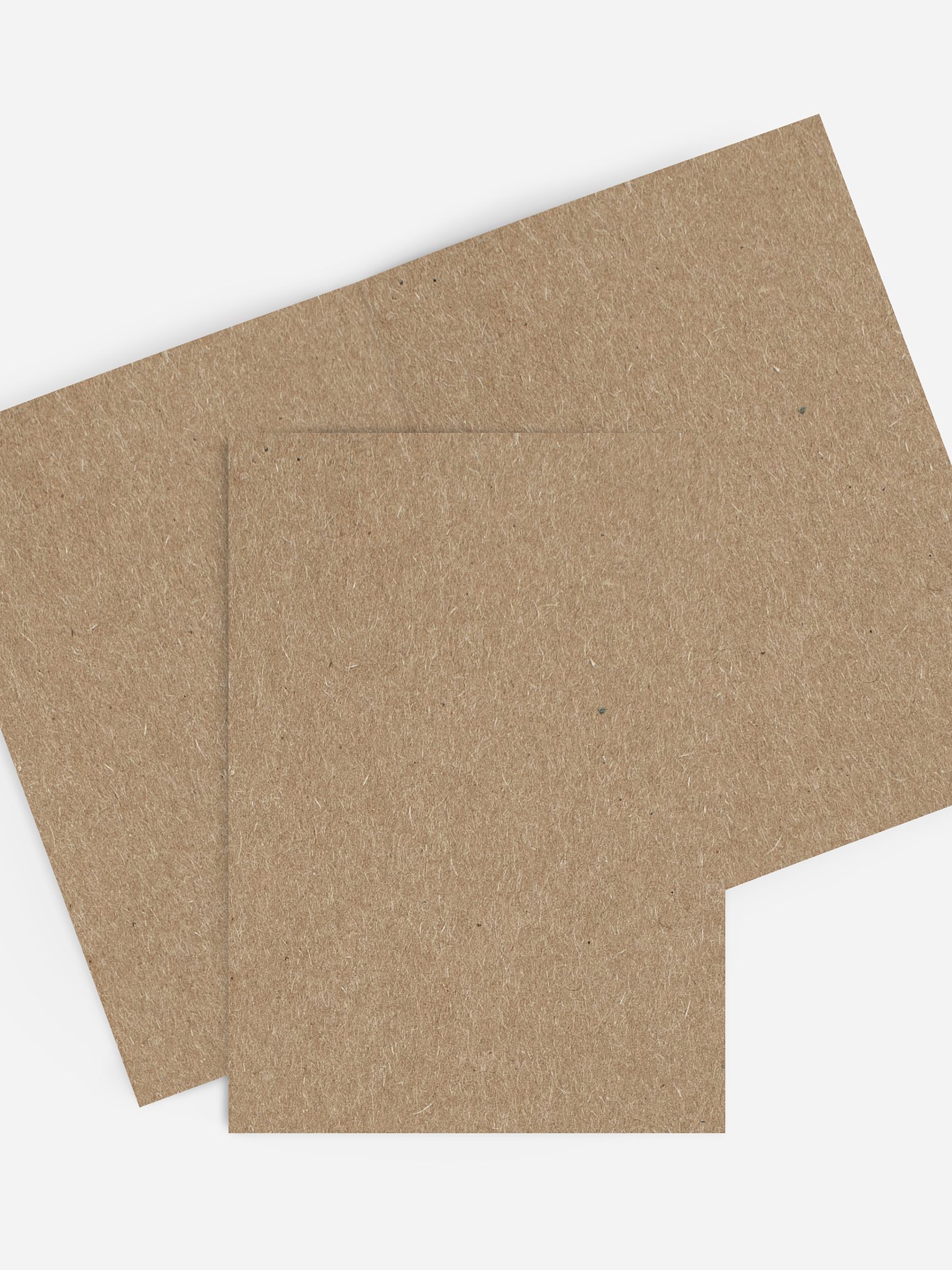 Personalisierbare Karte Formatvorlage Kraftpapier