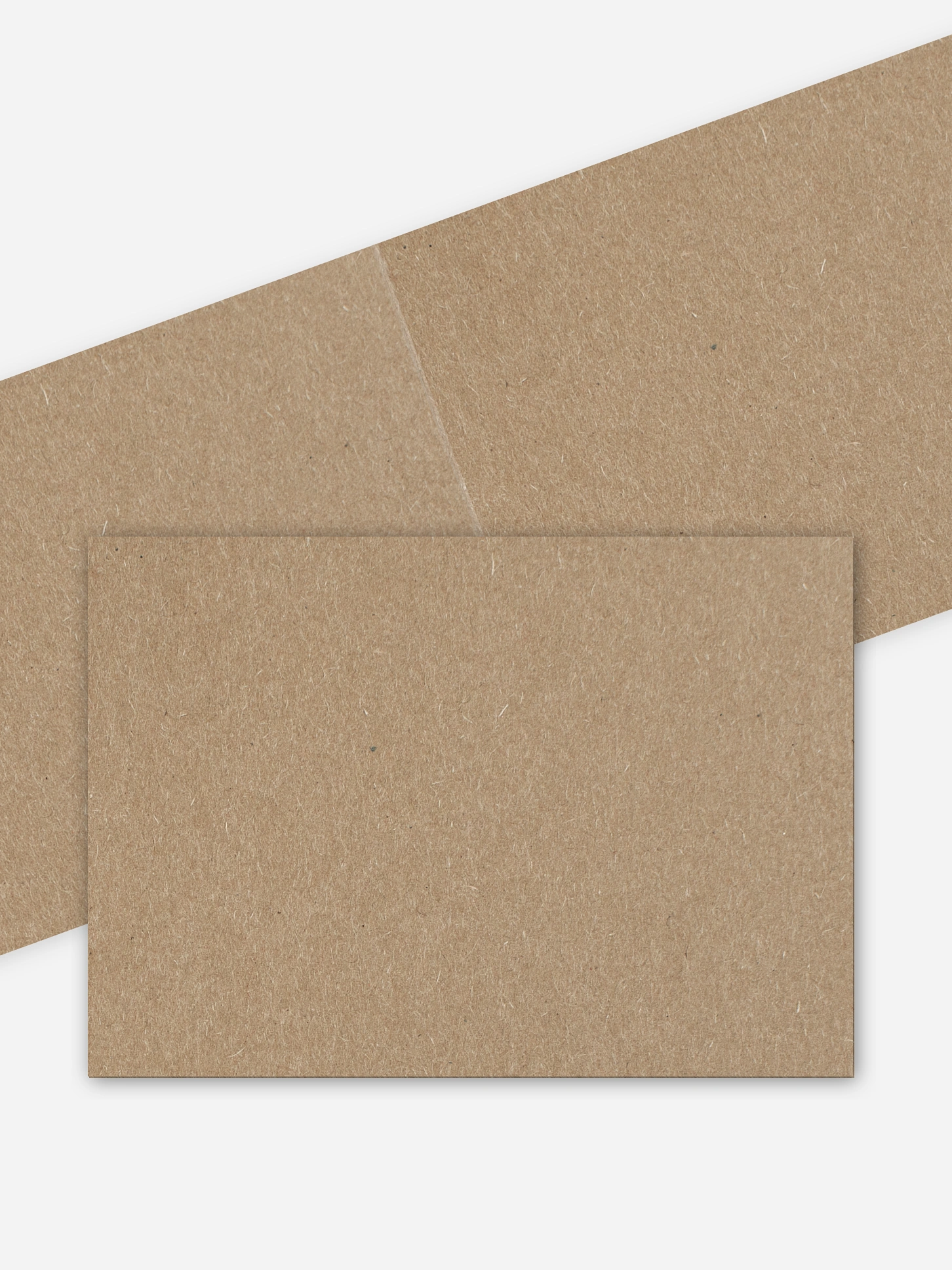 Personalisierbare Karte Formatvorlage Kraftpapier