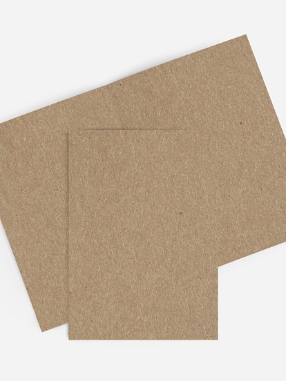 Personalisierbare Karte Formatvorlage Kraftpapier