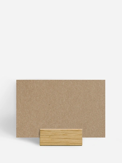 Tischkarte Konfirmation Formatvorlage Kraftpapier