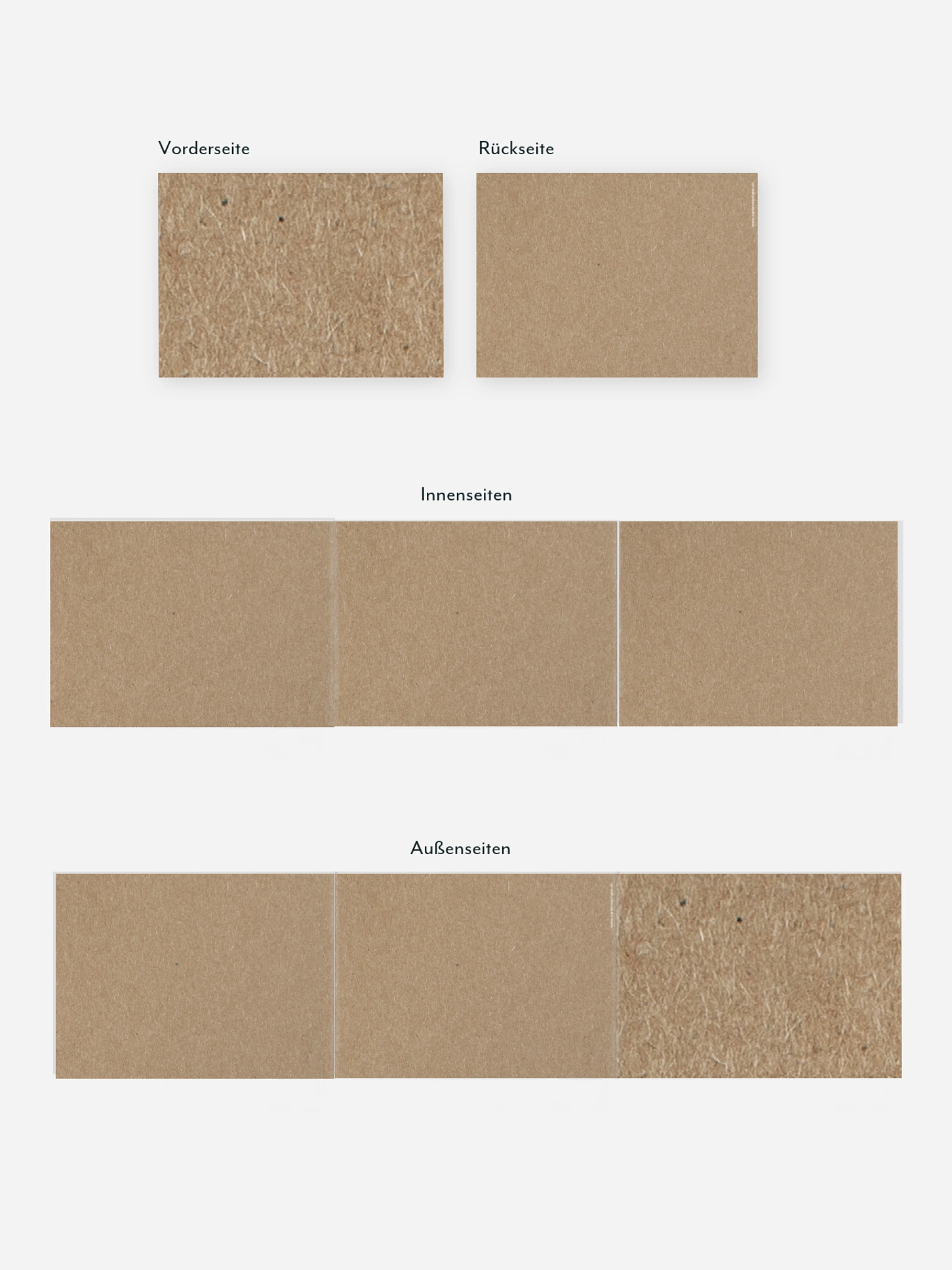Weihnachtskarte Formatvorlage Kraftpapier