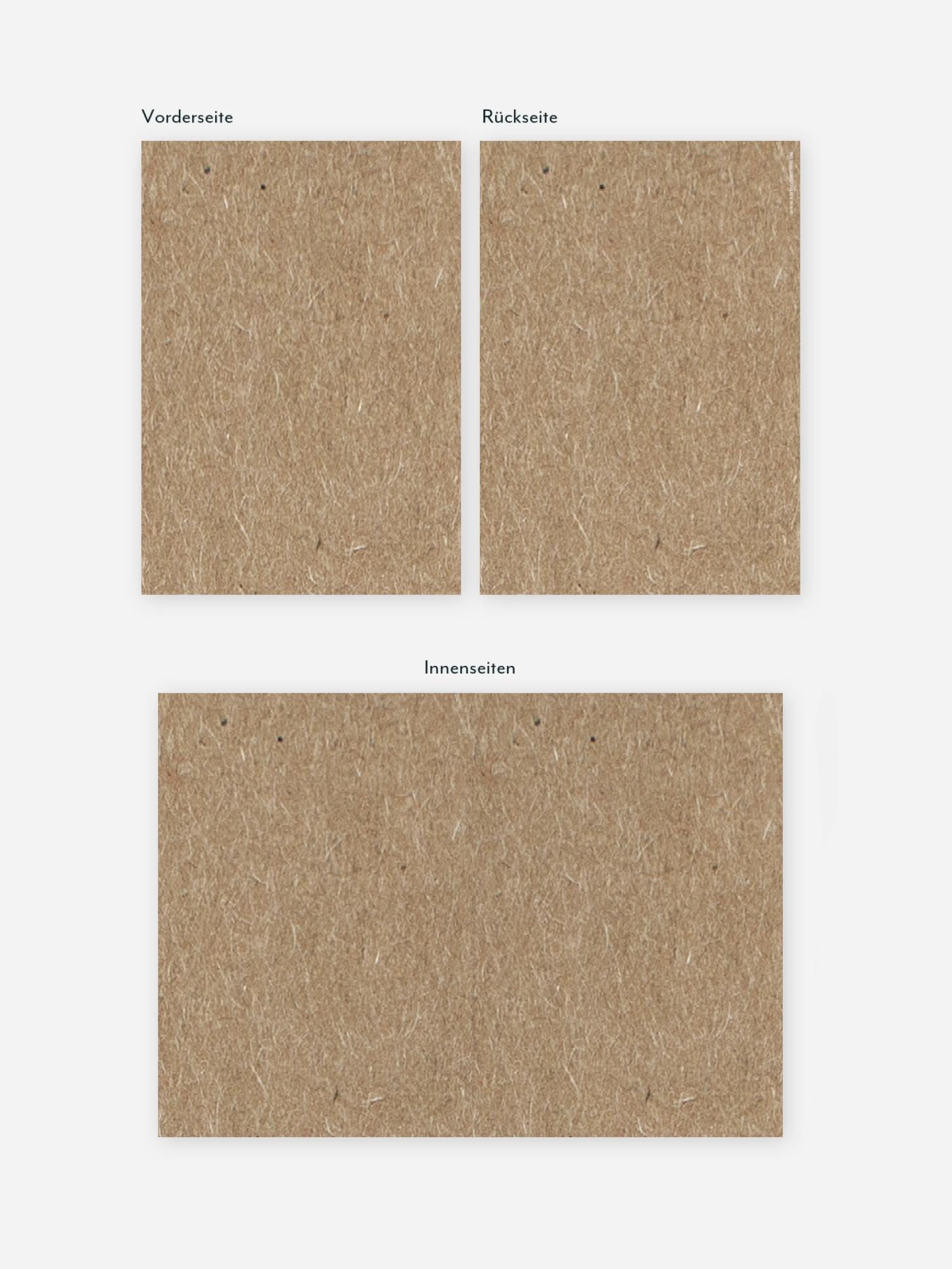 Weihnachtskarte Formatvorlage Kraftpapier