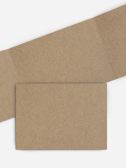 Weihnachtskarte Formatvorlage Kraftpapier