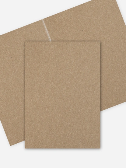 Weihnachtskarte Formatvorlage Kraftpapier