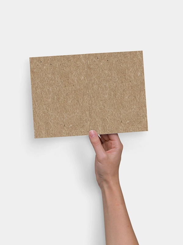 Trauerkarte Formatvorlage Kraftpapier