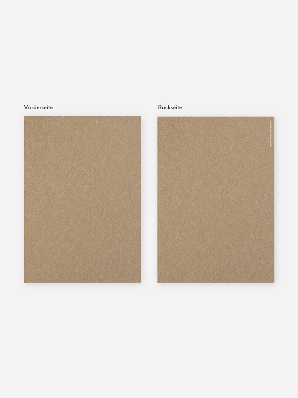 Trauerkarte Formatvorlage Kraftpapier