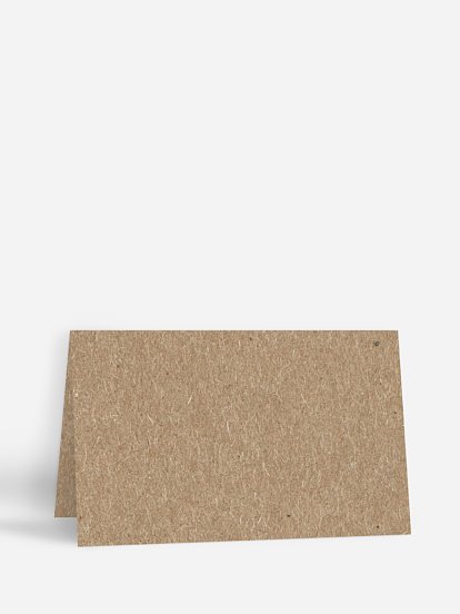 Tischkarte Taufe Formatvorlage Kraftpapier