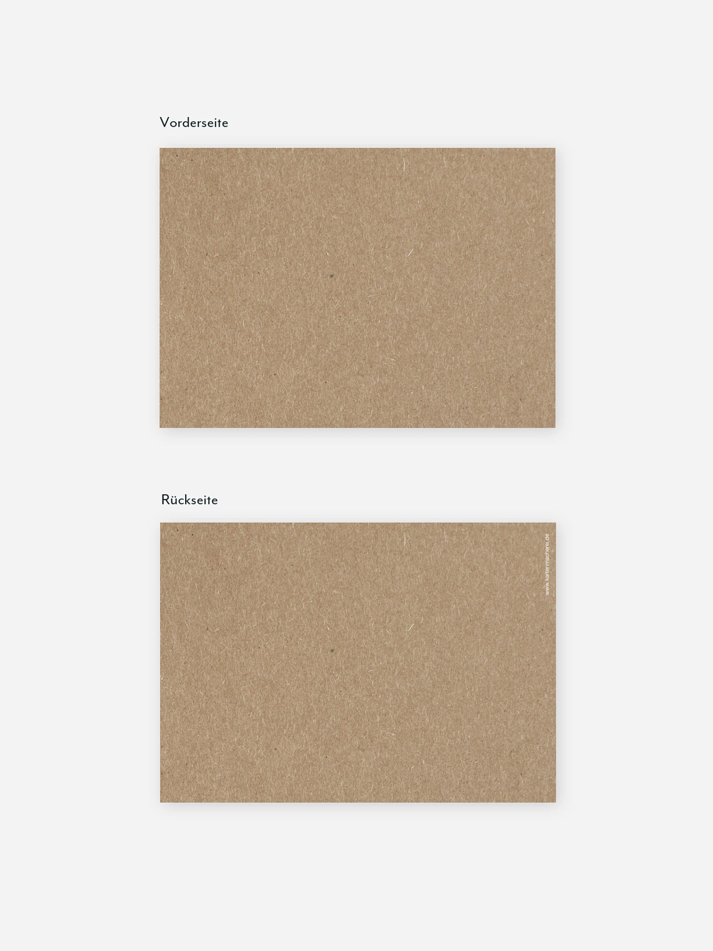 Umzugskarte Formatvorlage Kraftpapier