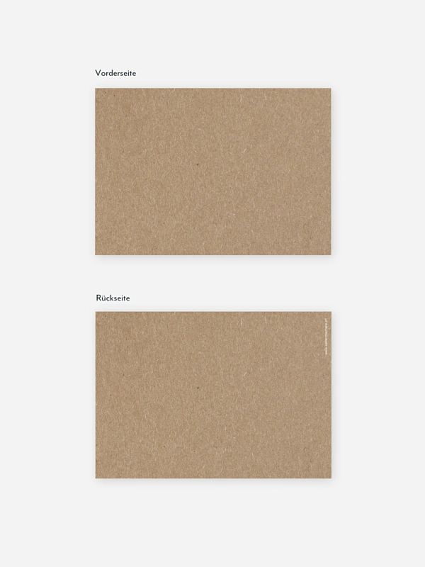 Umzugskarte Formatvorlage Kraftpapier