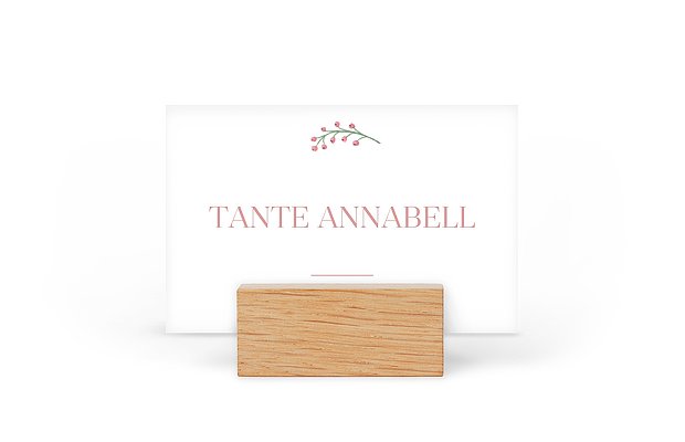 Tischkarte Hochzeit Rosehip