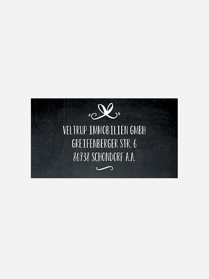 Empfängeraufkleber geschäftl. Weihnachten Christmas Gift