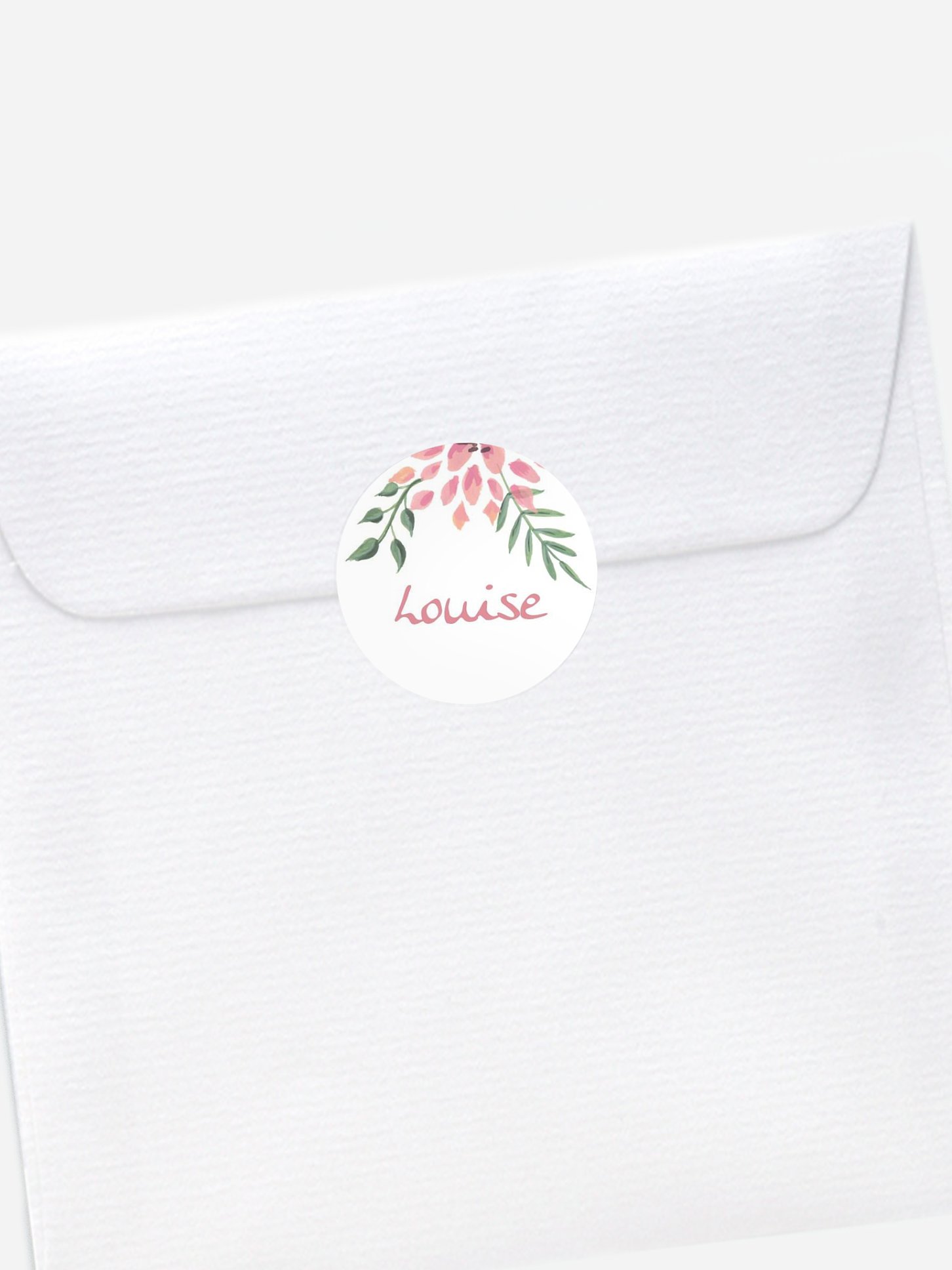 Stickers naissance Poésie florale