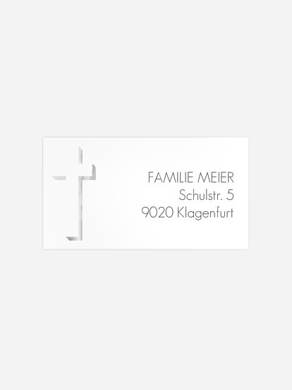 Empfängeraufkleber Trauer Abstrakt