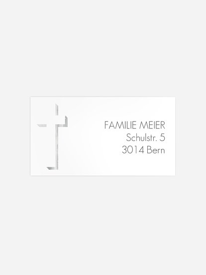 Empfängeraufkleber Trauer Abstrakt