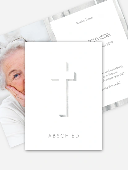 Trauerkarte Abstrakt