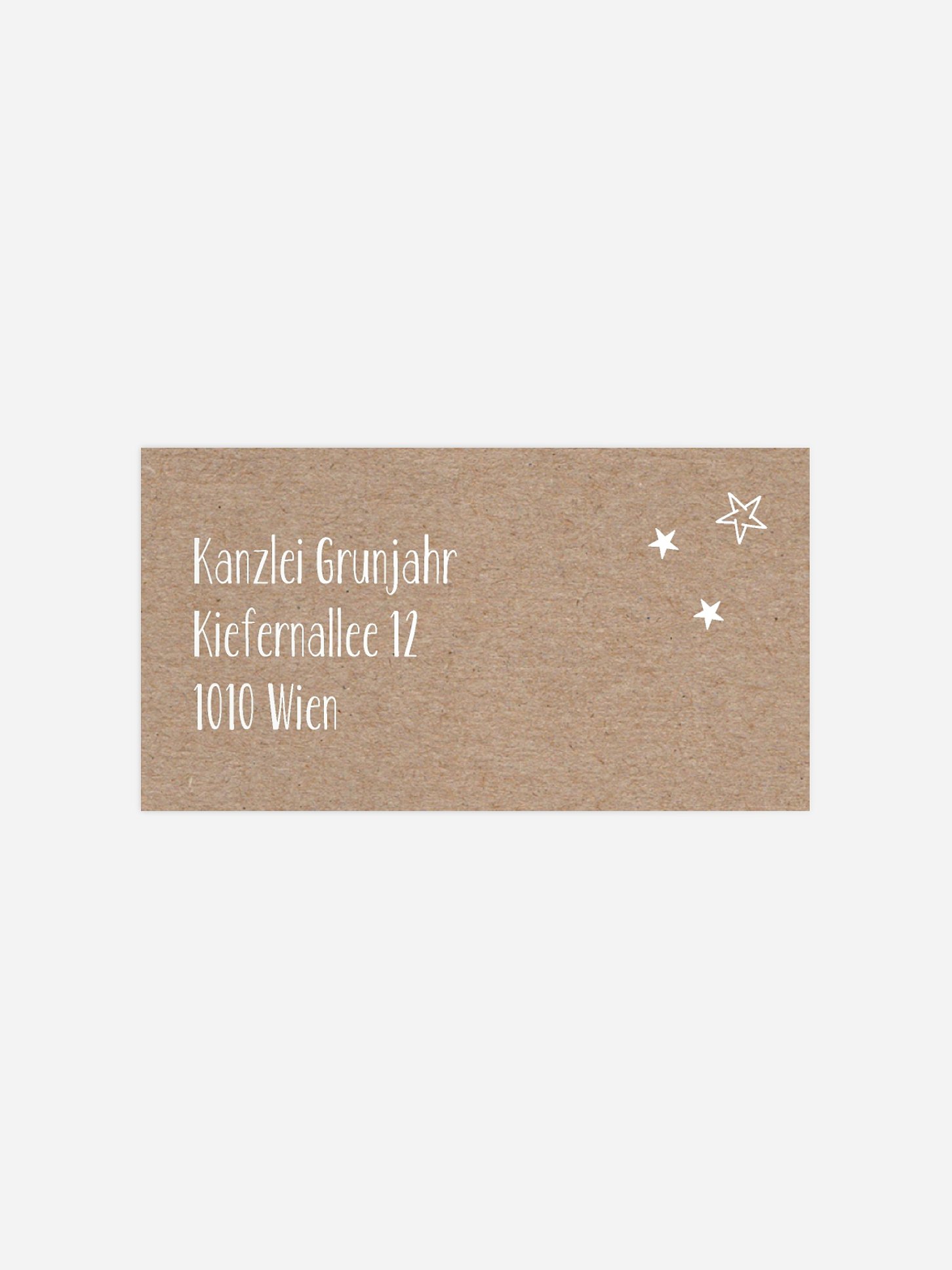 Empfängeraufkleber geschäftl. Weihnachten International Greetings