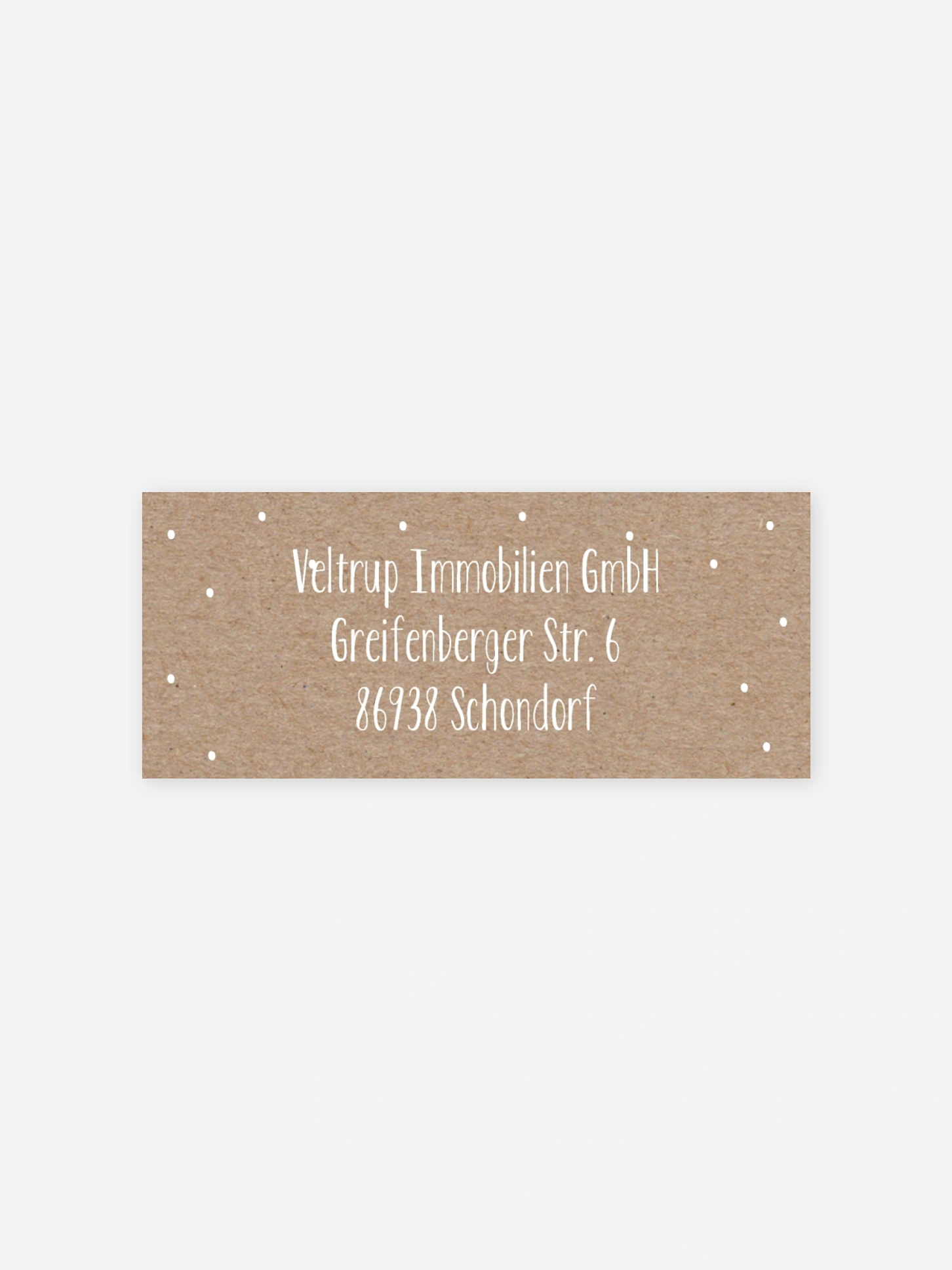 Absenderaufkleber geschäftl. Weihnachten Modern Deer