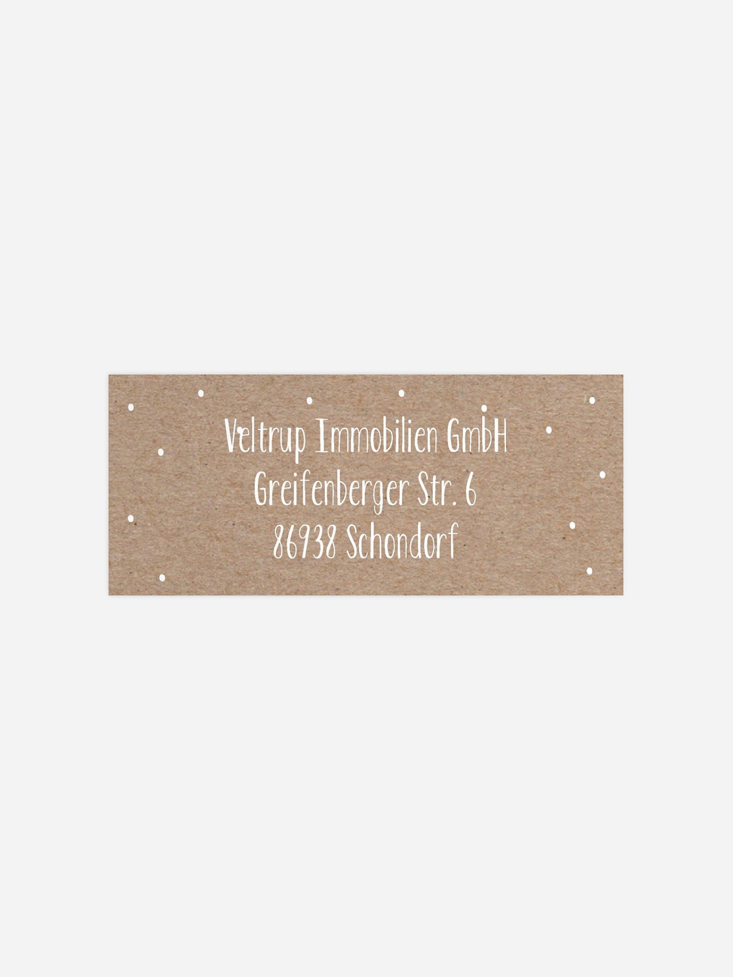 Absenderaufkleber geschäftl. Weihnachten Modern Deer