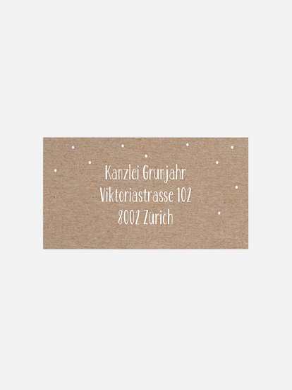 Empfängeraufkleber geschäftl. Weihnachten Modern Deer