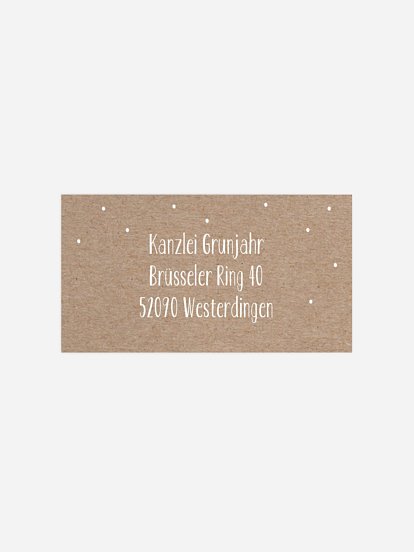 Empfängeraufkleber geschäftl. Weihnachten Modern Deer