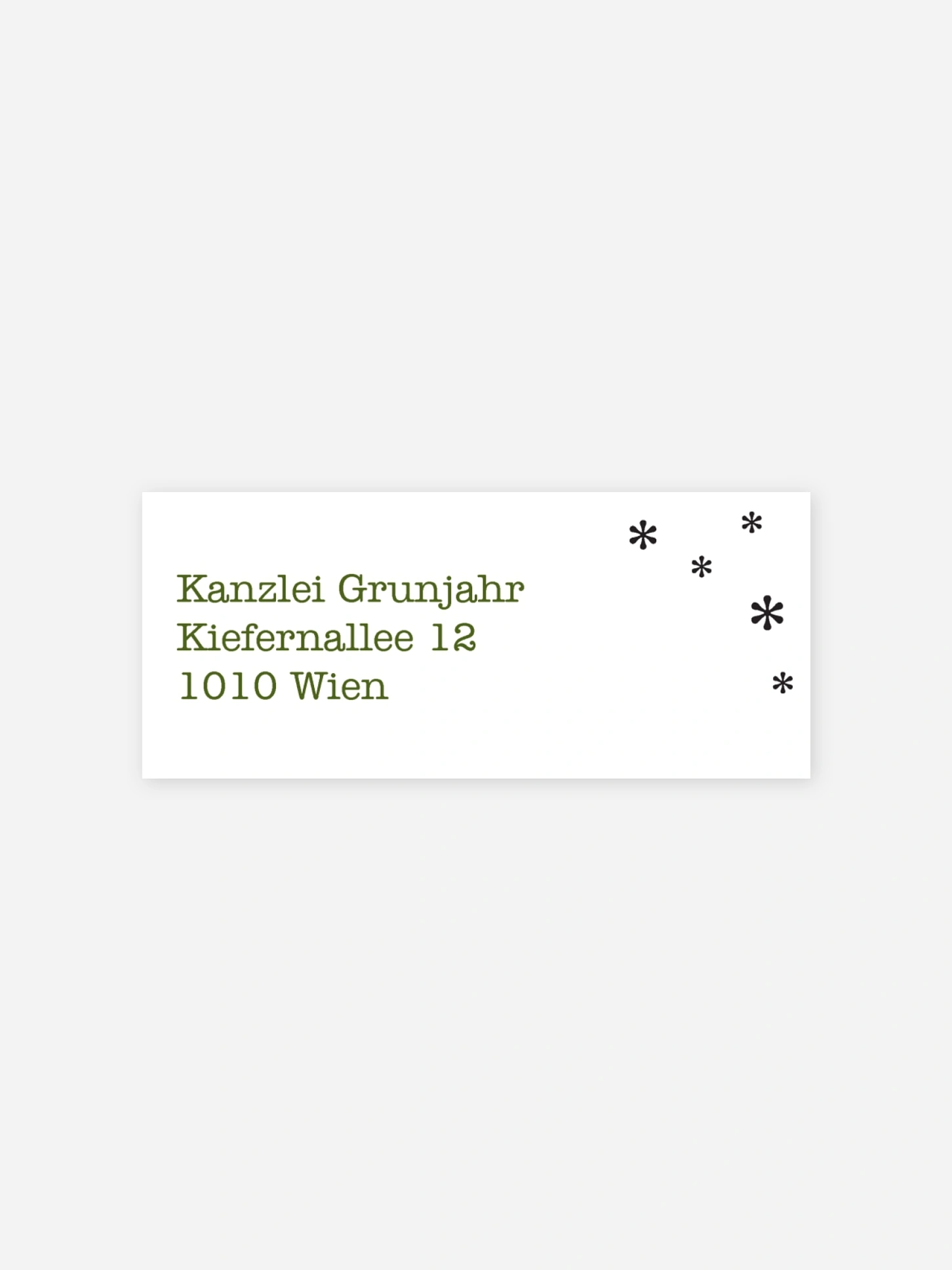 Absenderaufkleber geschäftl. Weihnachten Html-Code