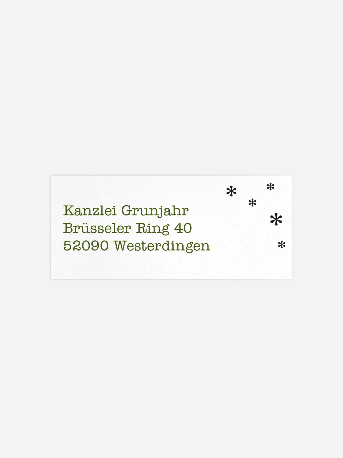 Absenderaufkleber geschäftl. Weihnachten Html-Code