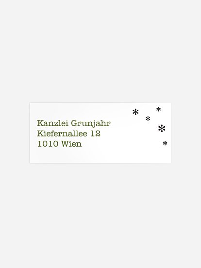 Absenderaufkleber geschäftl. Weihnachten Html-Code