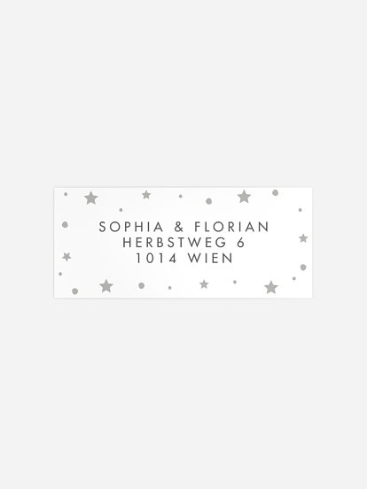 Absenderaufkleber Geburt Pretty Perfect