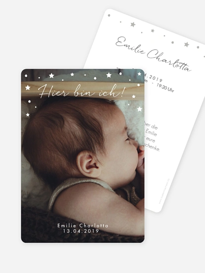 Geburtskarte Pretty Perfect