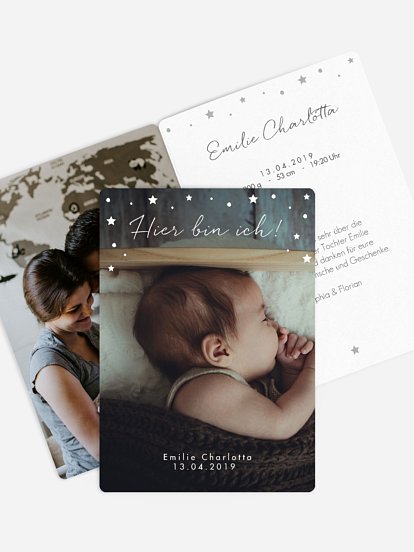 Geburtskarte Pretty Perfect