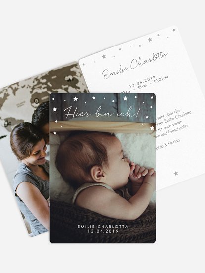 Geburtskarte Pretty Perfect