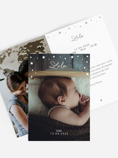 Faire-part naissance Juste Parfait