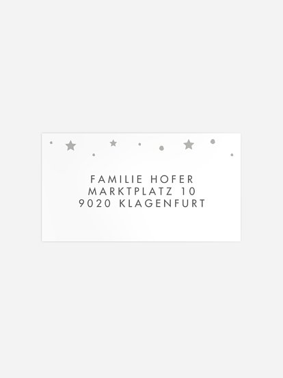 Empfängeraufkleber Geburt Pretty Perfect