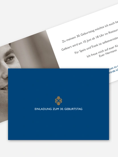 Einladung 30. Geburtstag Ornament