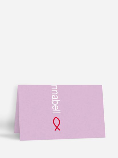 Tischkarte Kommunion Farblich