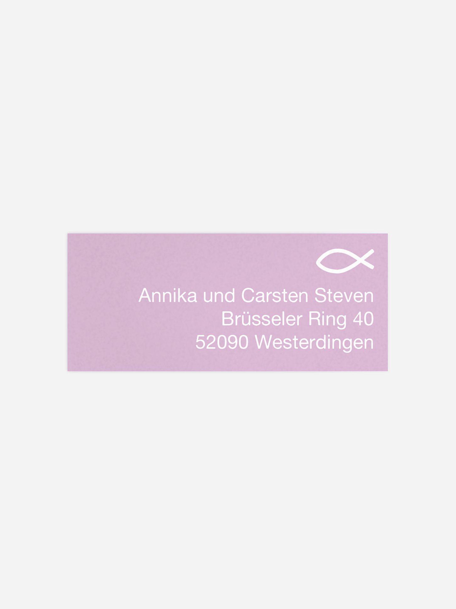 Absenderaufkleber Farblich