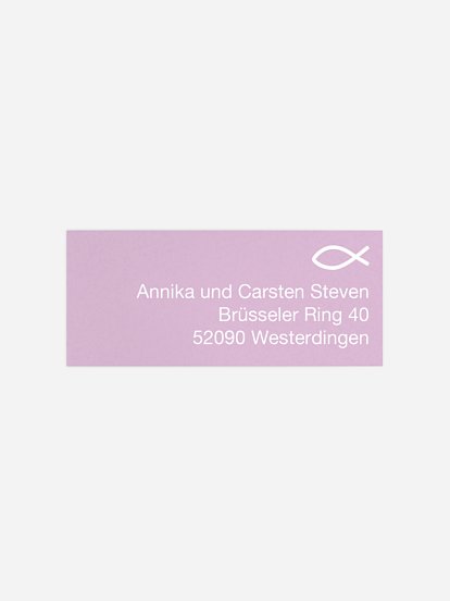 Absenderaufkleber Farblich