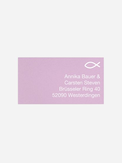 Empfängeraufkleber Farblich